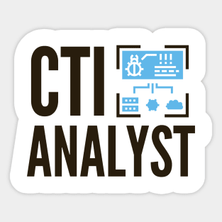 Cybersecurity CTI Cyber Threat Intelligence Analyst Sticker